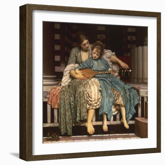 The Music Lesson-Frederick Leighton-Framed Giclee Print