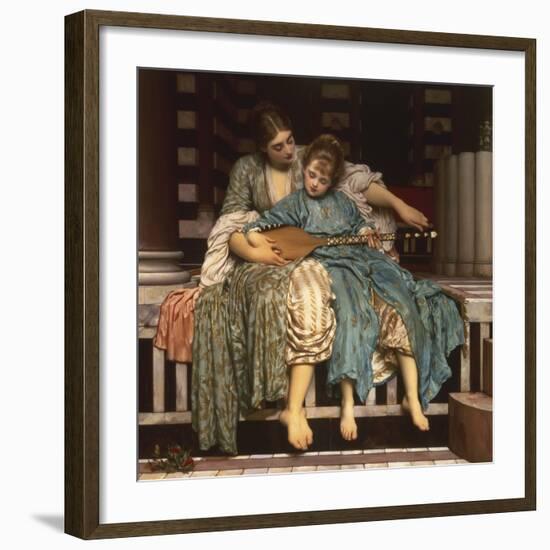 The Music Lesson-Frederick Leighton-Framed Giclee Print