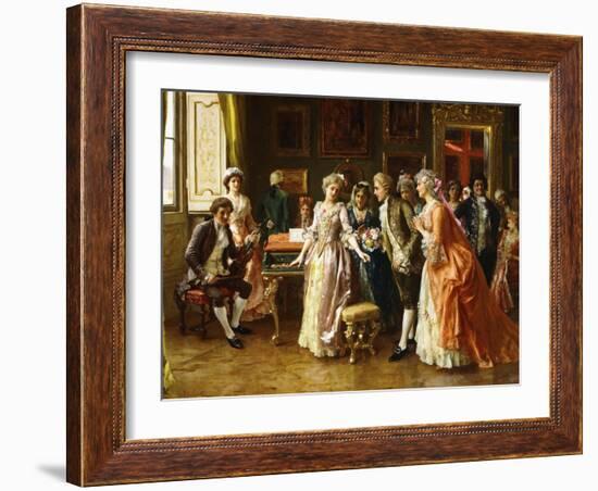 The Music Lesson-Federigo Andreotti-Framed Giclee Print