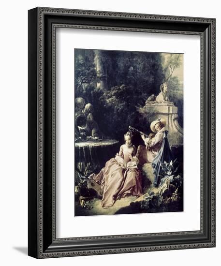 The Music Lesson-Francois Boucher-Framed Giclee Print