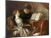 The Music Lesson-Jean-Honoré Fragonard-Mounted Giclee Print