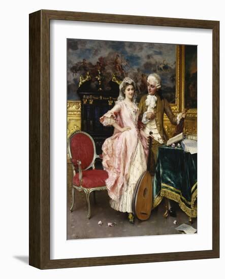 The Music Lesson-Federigo Andreotti-Framed Giclee Print