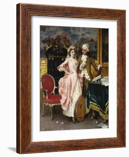 The Music Lesson-Federigo Andreotti-Framed Giclee Print