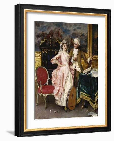 The Music Lesson-Federigo Andreotti-Framed Giclee Print