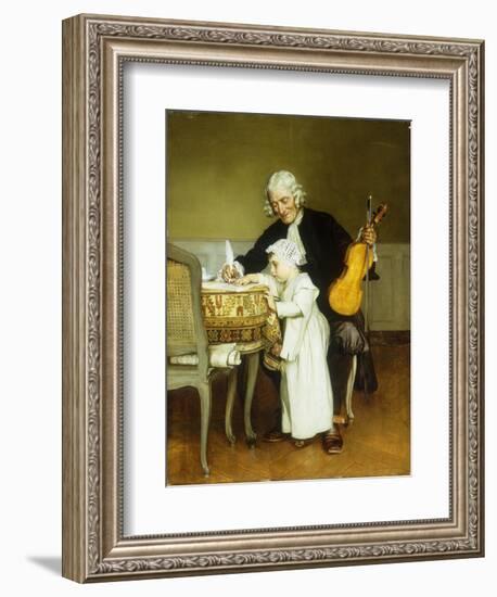 The Music Lesson-Eduard Charlemont-Framed Giclee Print