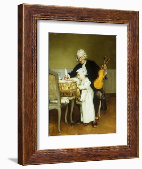 The Music Lesson-Eduard Charlemont-Framed Giclee Print