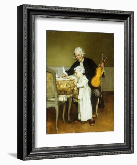 The Music Lesson-Eduard Charlemont-Framed Giclee Print