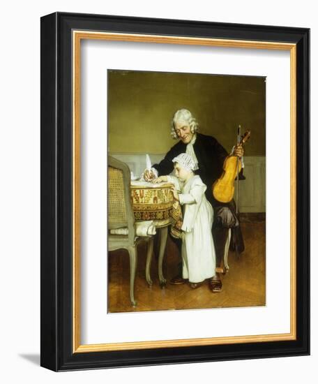 The Music Lesson-Eduard Charlemont-Framed Giclee Print