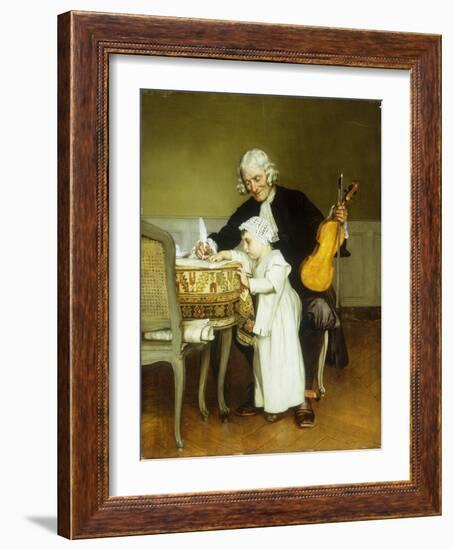 The Music Lesson-Eduard Charlemont-Framed Giclee Print