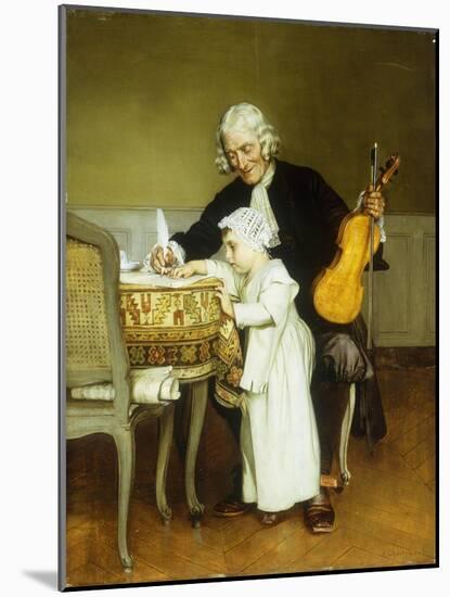 The Music Lesson-Eduard Charlemont-Mounted Giclee Print