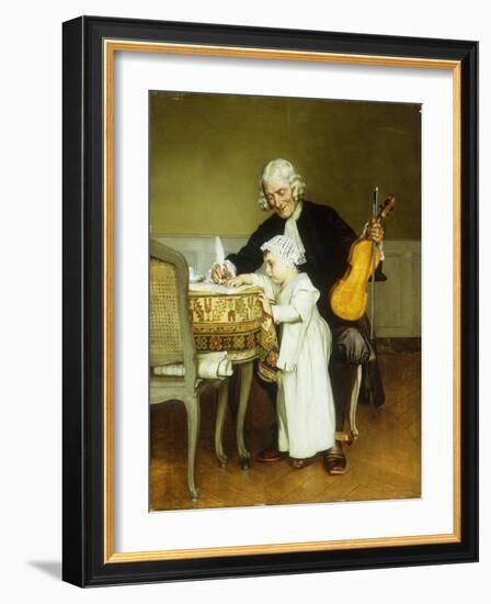 The Music Lesson-Eduard Charlemont-Framed Giclee Print
