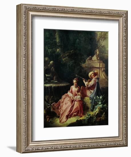 The Music Lesson-Francois Boucher-Framed Giclee Print