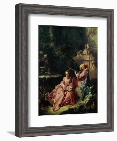 The Music Lesson-Francois Boucher-Framed Giclee Print