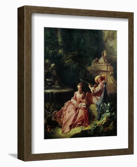 The Music Lesson-Francois Boucher-Framed Giclee Print