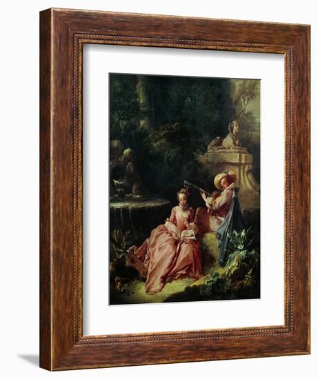 The Music Lesson-Francois Boucher-Framed Giclee Print