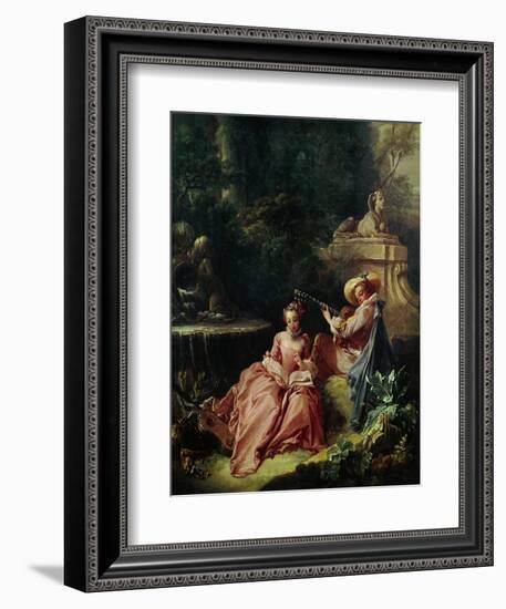 The Music Lesson-Francois Boucher-Framed Giclee Print