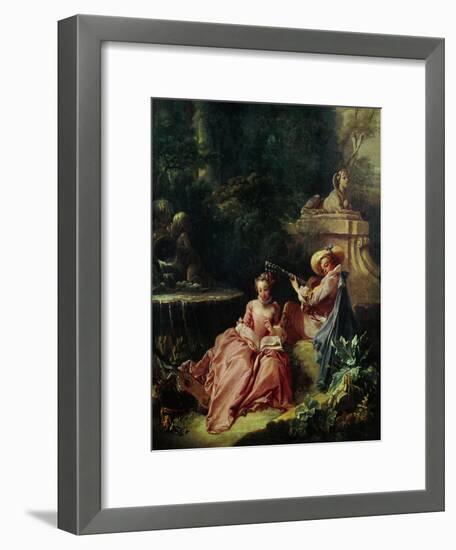 The Music Lesson-Francois Boucher-Framed Giclee Print