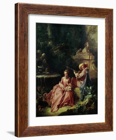 The Music Lesson-Francois Boucher-Framed Giclee Print