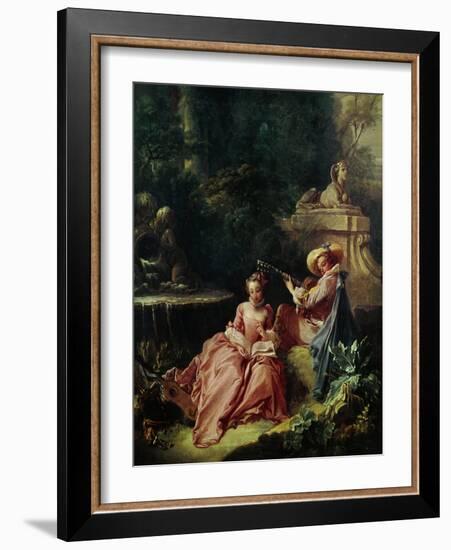 The Music Lesson-Francois Boucher-Framed Giclee Print