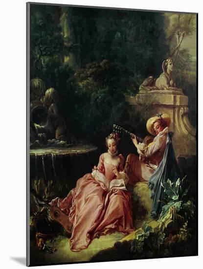 The Music Lesson-Francois Boucher-Mounted Giclee Print