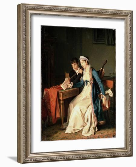 The Music Lesson-Marguerite Gerard-Framed Giclee Print