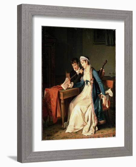 The Music Lesson-Marguerite Gerard-Framed Giclee Print