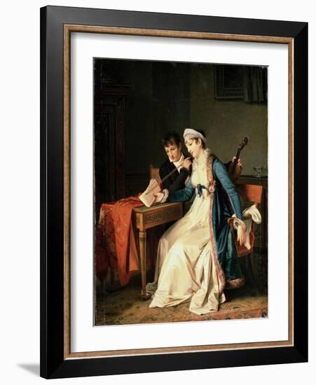 The Music Lesson-Marguerite Gerard-Framed Giclee Print