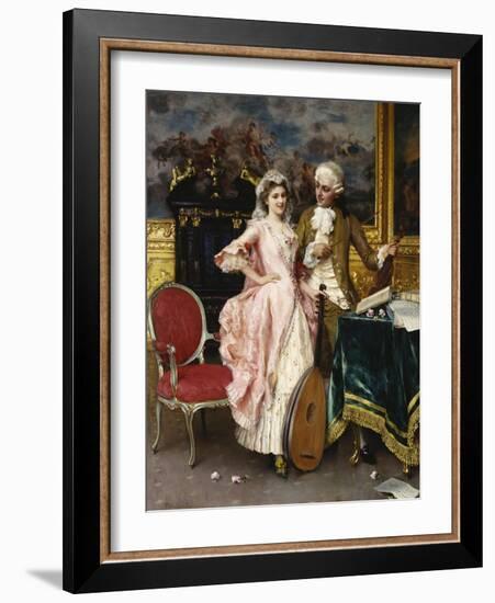 The Music Lesson-Federigo Andreotti-Framed Giclee Print