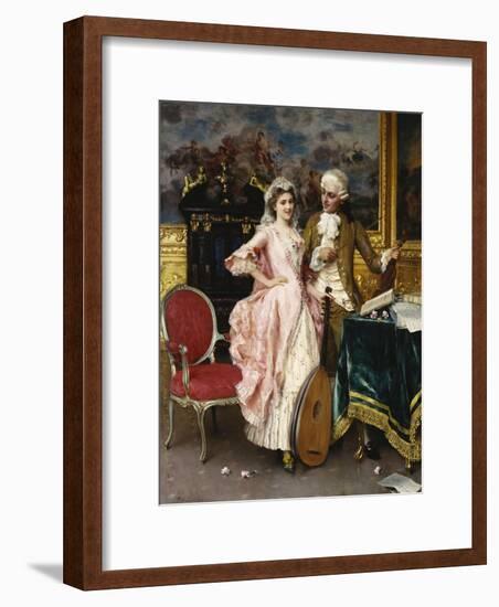 The Music Lesson-Federigo Andreotti-Framed Premium Giclee Print