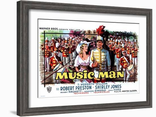 The Music Man, Belgian Movie Poster, 1962-null-Framed Art Print