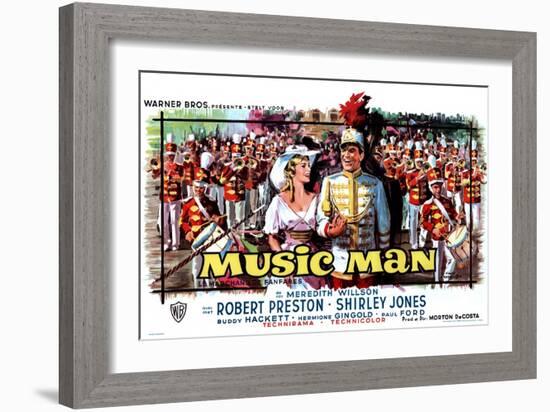 The Music Man, Belgian Movie Poster, 1962-null-Framed Art Print