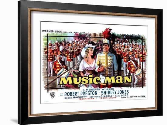 The Music Man, Belgian Movie Poster, 1962-null-Framed Art Print