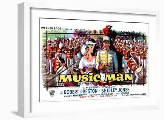 The Music Man, Belgian Movie Poster, 1962-null-Framed Art Print