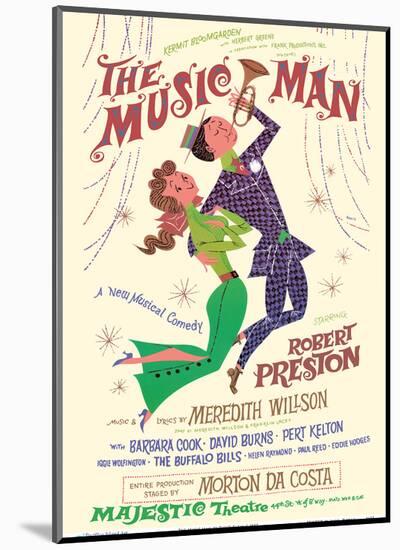 The Music Man - Starring Robert Preston - Majestic Theater Broadway-David Klein-Mounted Art Print