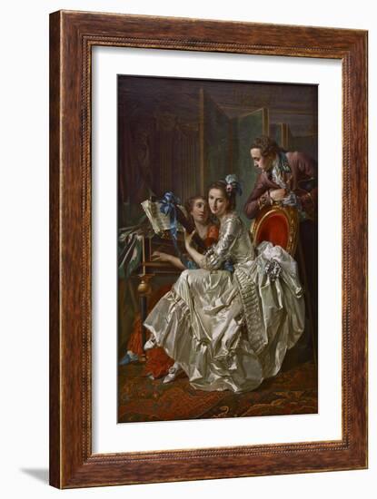 The Music Party, 1774-Louis Rolland Trinquesse-Framed Giclee Print