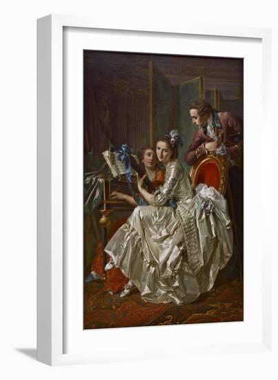 The Music Party, 1774-Louis Rolland Trinquesse-Framed Giclee Print