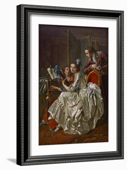 The Music Party, 1774-Louis Rolland Trinquesse-Framed Giclee Print