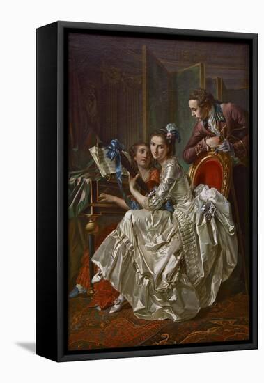 The Music Party, 1774-Louis Rolland Trinquesse-Framed Premier Image Canvas