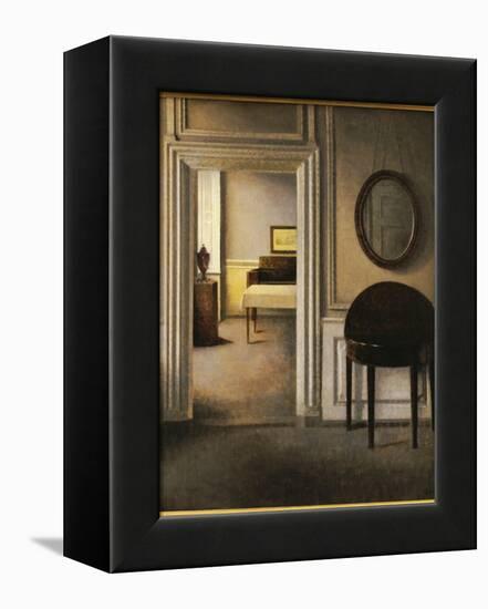 The Music Room, 30 Strandgade, C.1907-Vilhelm Hammershoi-Framed Premier Image Canvas