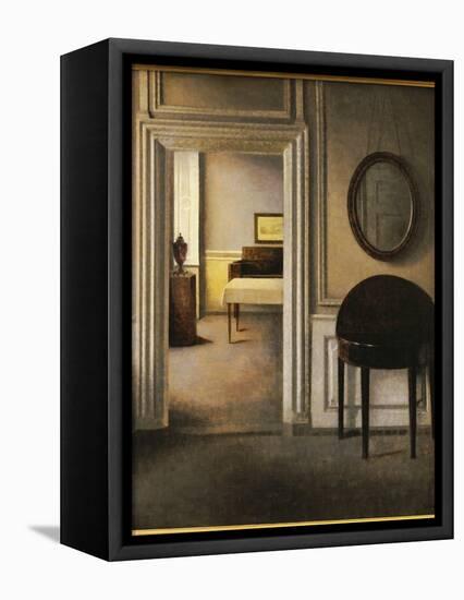 The Music Room, 30 Strandgade, C.1907-Vilhelm Hammershoi-Framed Premier Image Canvas