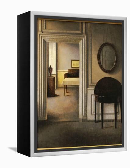 The Music Room, 30 Strandgade, C.1907-Vilhelm Hammershoi-Framed Premier Image Canvas