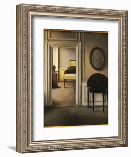 The Music Room, 30 Strandgade, C.1907-Vilhelm Hammershoi-Framed Giclee Print