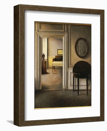 The Music Room, 30 Strandgade, C.1907-Vilhelm Hammershoi-Framed Giclee Print