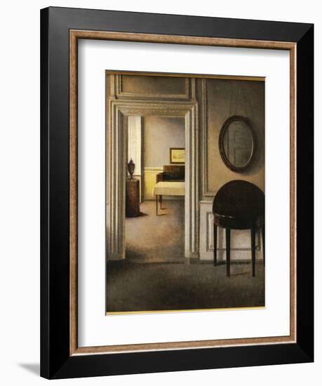 The Music Room, 30 Strandgade, C.1907-Vilhelm Hammershoi-Framed Giclee Print