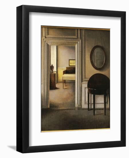 The Music Room, 30 Strandgade, C.1907-Vilhelm Hammershoi-Framed Giclee Print