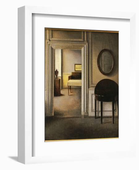 The Music Room, 30 Strandgade, C.1907-Vilhelm Hammershoi-Framed Giclee Print