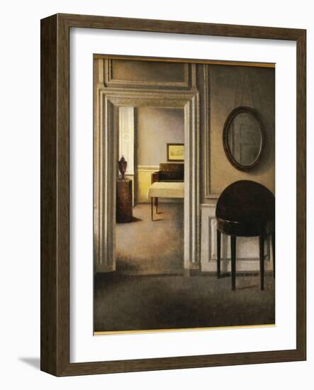 The Music Room, 30 Strandgade, C.1907-Vilhelm Hammershoi-Framed Giclee Print