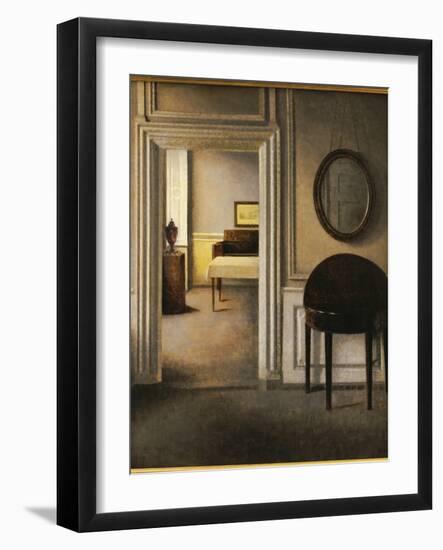 The Music Room, 30 Strandgade, C.1907-Vilhelm Hammershoi-Framed Giclee Print