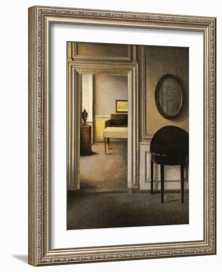 The Music Room, 30 Strandgade, circa 1907-Vilhelm Hammershoi-Framed Giclee Print