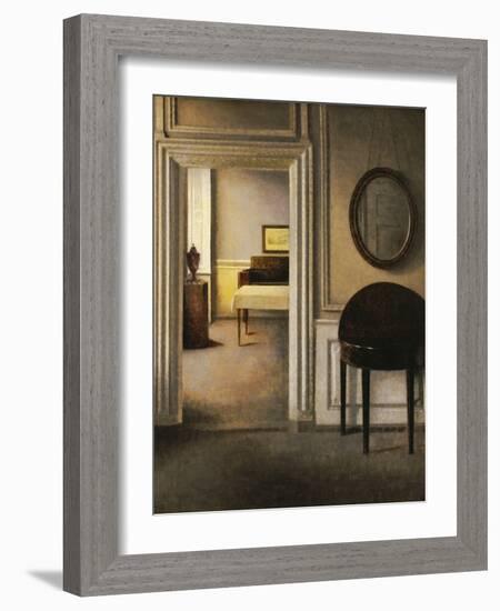 The Music Room, 30 Strandgade, circa 1907-Vilhelm Hammershoi-Framed Giclee Print